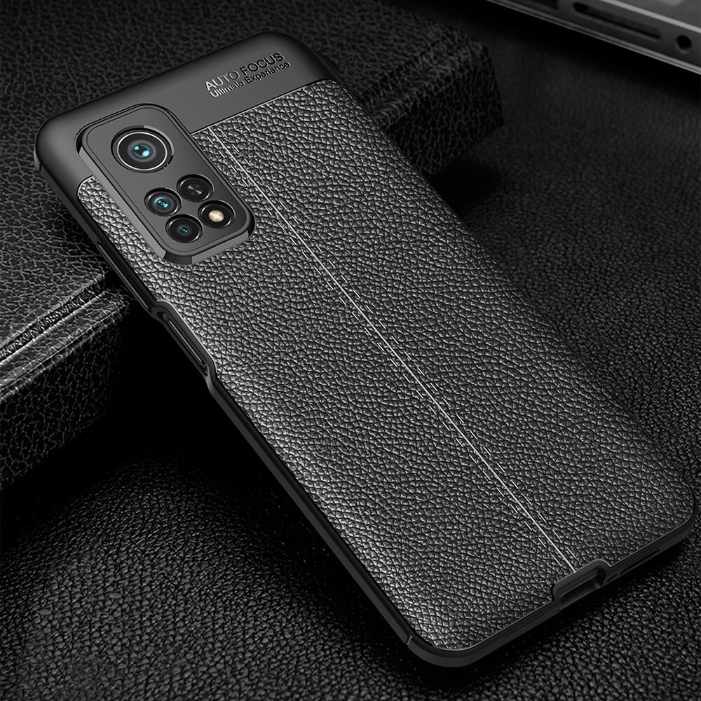 เคส Xiaomi Mi 10T Pro #เคสฝาหลัง TPU ผิวลิ้นจี่ช่วยป้องกันลายนิ้วมือและกันลื่นได้ดี