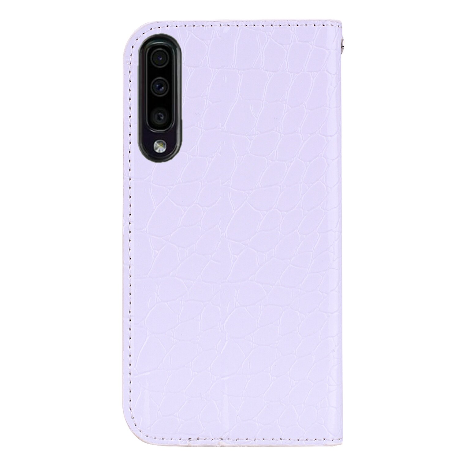 Case Samsung Galaxy A70 #เคสฝาพับหนัง PU ลายหนังจระเข้ Crocodile Texture Glittery Sequins Splicing มีช่องใส่การ์ด