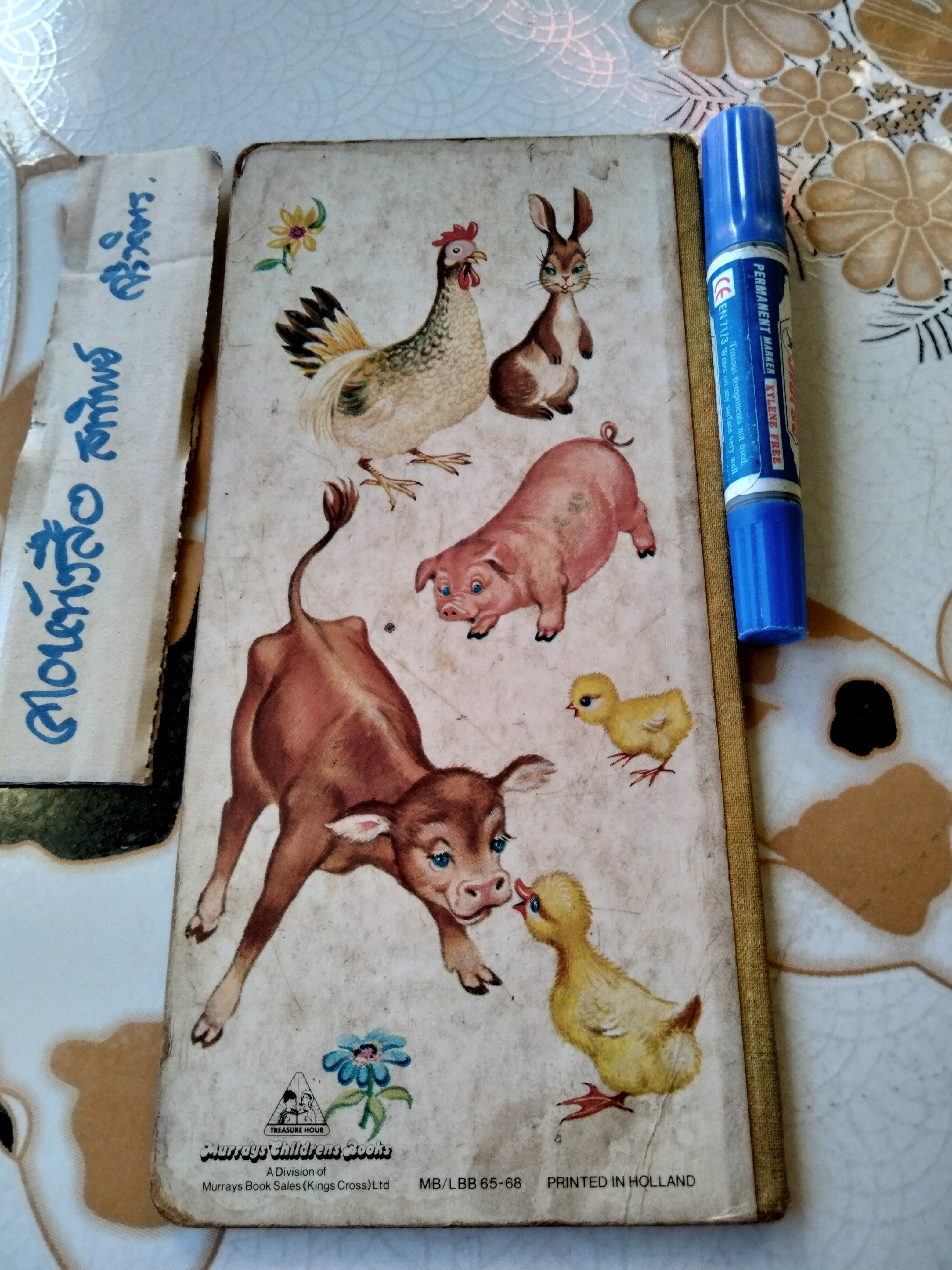 Animal Playtime , Boardbook , Vintage Murrays Childrens Books, printed in Holland.