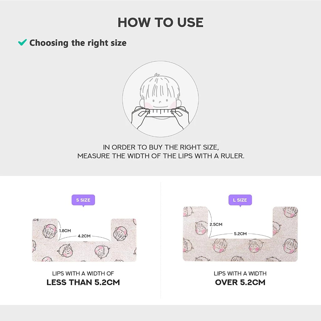 (Pre Order) Housweet® Correung Sleeping Mouth Tape Prevent Breathing Through Mouth & Stop Snoring 15 Pcs. แผ่นเทปแปะปาก ลดกรน