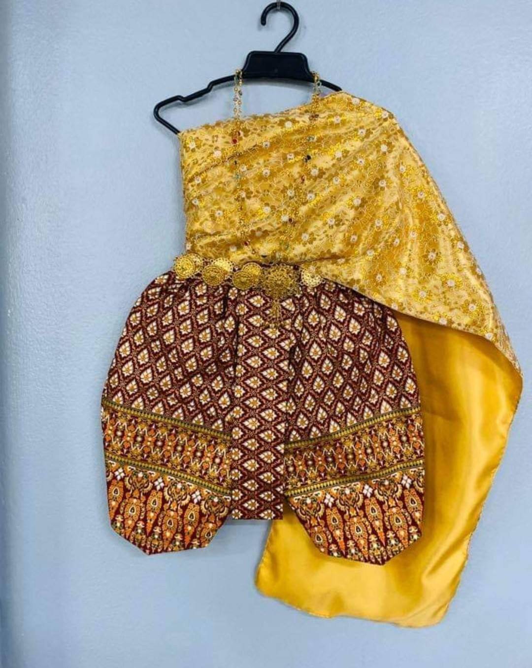 ชุดไทยเด็กหญิง set สไบกับโจง