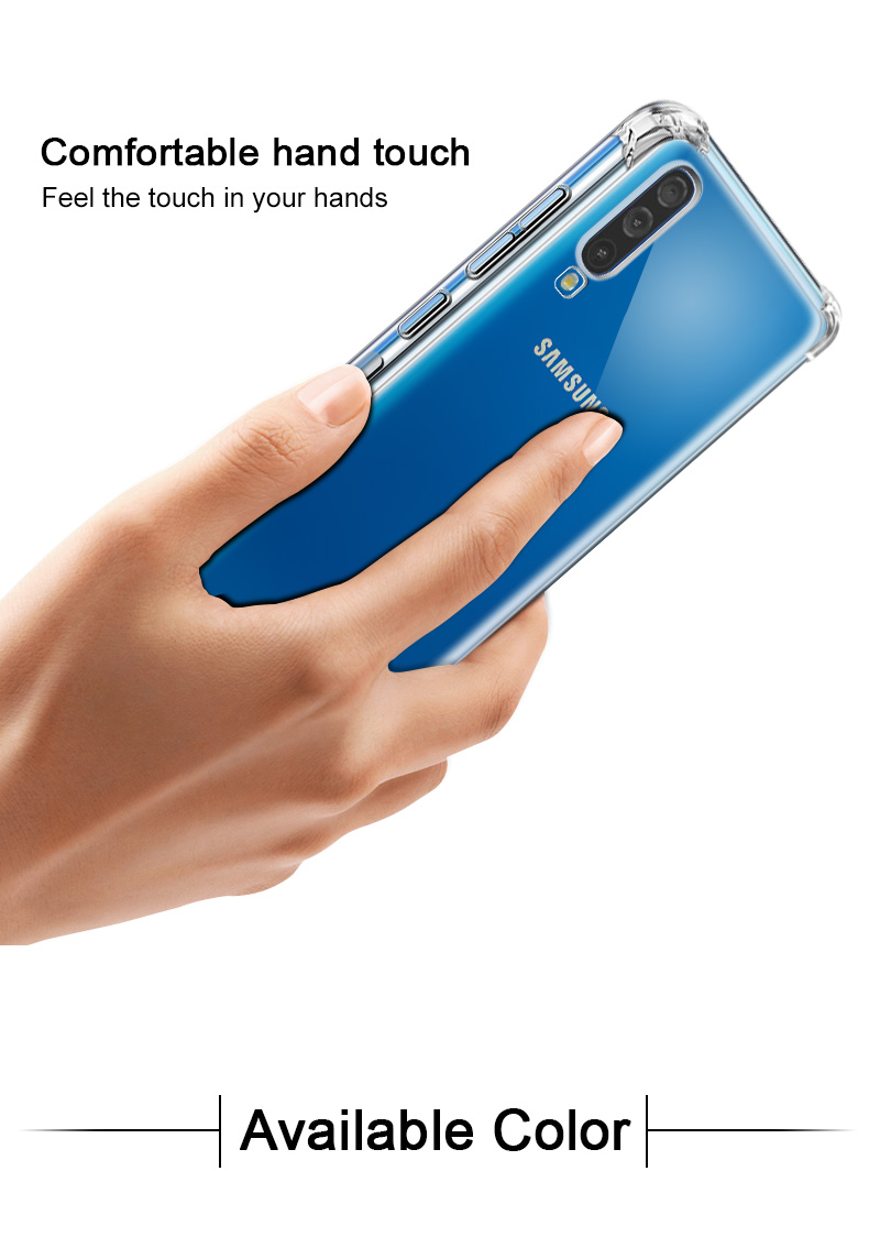 Case Samsung Galaxy A70 #เคสฝาหลัง IMAK มุมกันกระแทก Soft TPU Case + ฟิล์มกันรอย