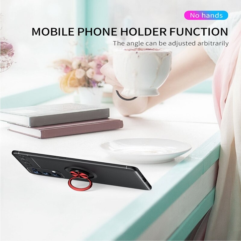 เคส OPPO Reno 6Z 5G #เคสฝาหลัง Soft TPU Finger Ring Kickstand (แผ่นโลหะแบบ Built-in) Soft TPU (สินค้าตัวอย่างสินค้าจริงตรงตามรุ่น)