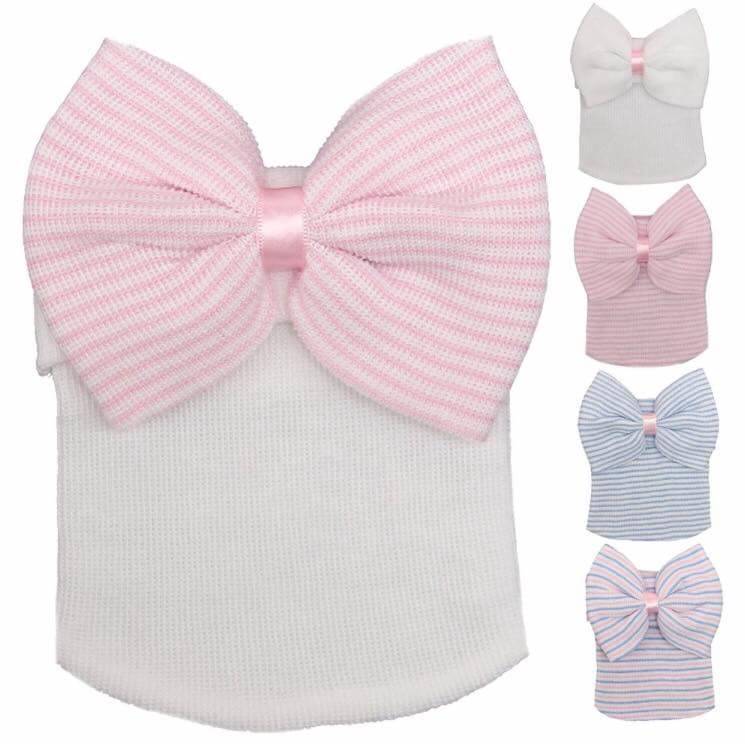 หมวก baby แต่งโบว์ใหญ่