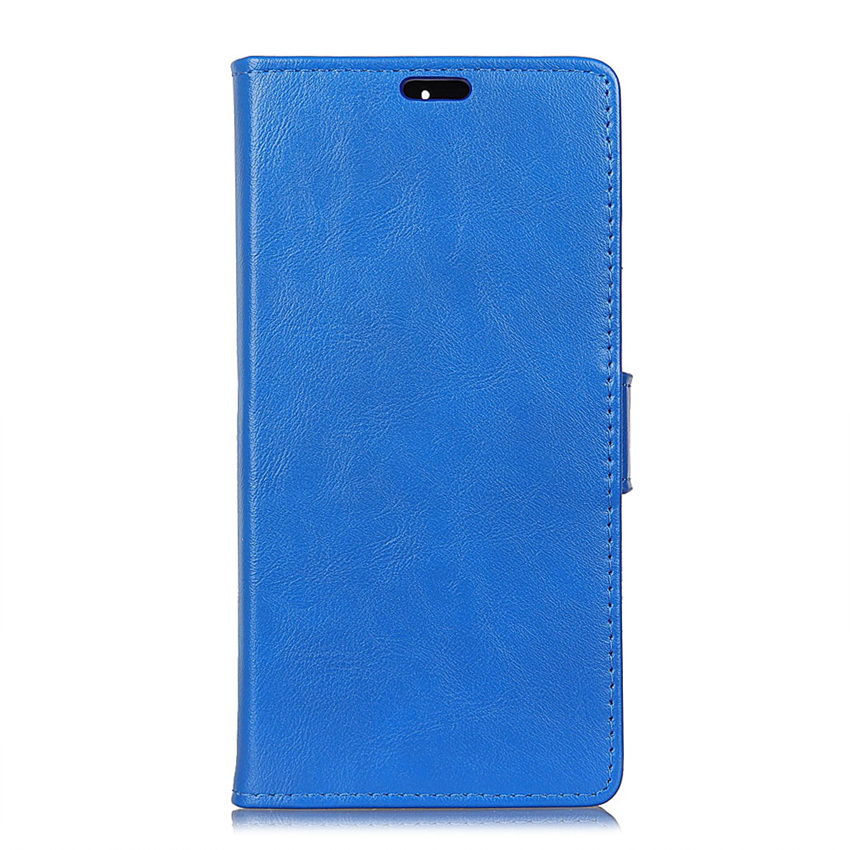 เคส Moto G6 Plus #เคสฝาพับหนัง PU ผิวหนังม้า Crazy Horse Grain Leather