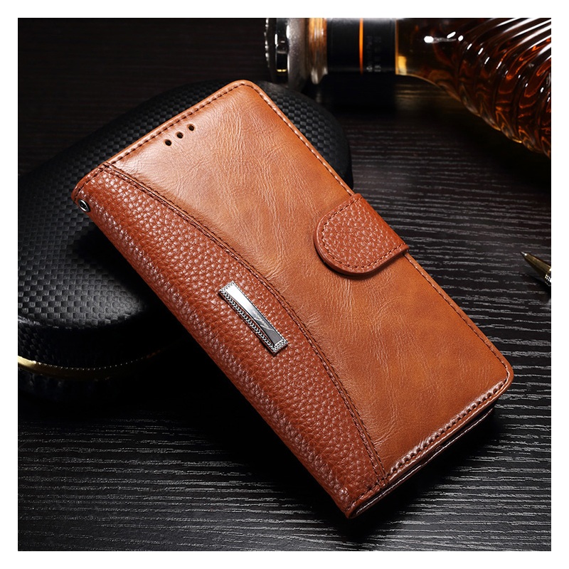 เคส Huawei GR5 2017 เคสหนังผิวลิ้นจี่ฝาพับ Splicing Litchi Grain Leather Case
