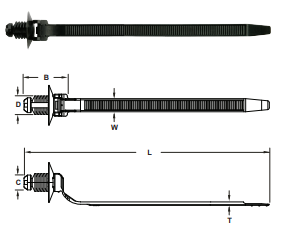 Plug เคเบิ้ลไทร์ Plug Cable Ties