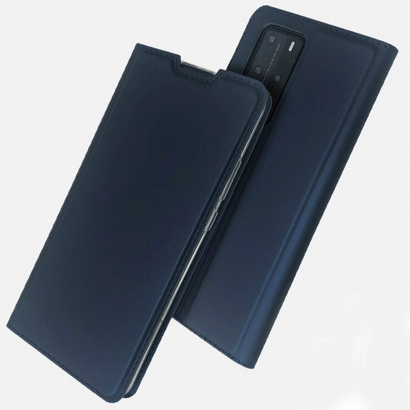 Case Huawei P40 Pro Plus #เคสแบบฝาพับหนัง PU Magnetic Adsorption Stand Leather Card Holder