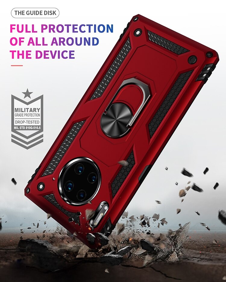 Case Huawei Mate 30 Pro #เคสฝาหลัง Hybrid TPU+PC มีแหวนสวมนิ้ว