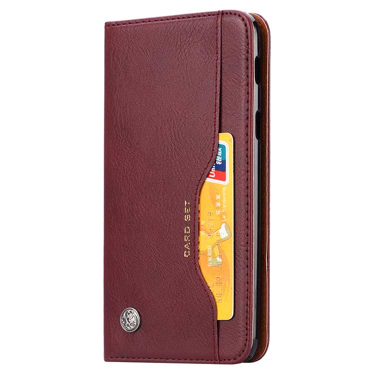 เคส Samsung Galaxy A6+ (2018) #เคสฝาพับแบบกระเป๋าสตางค์หนัง PU มีช่องเสียบบัตรคุณภาพดี