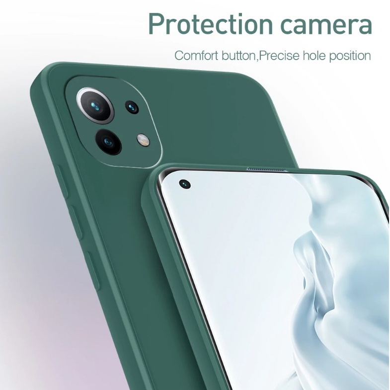 เคส Xiaomi Mi 11 Lite #เคสฝาหลังซิลิโคนนิ่ม Liquid Silicone Back Case