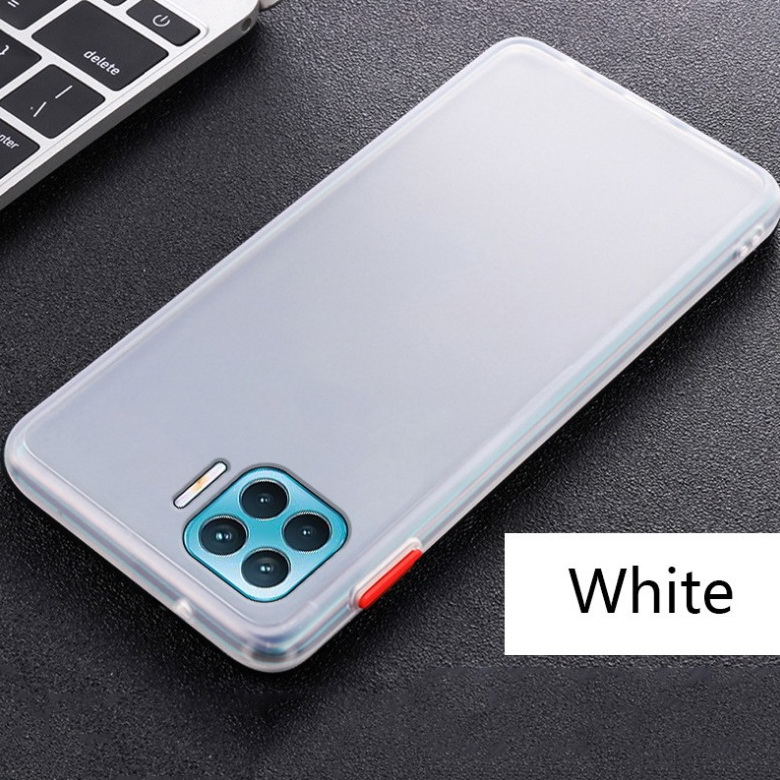 เคส Oppo A93 #เคสฝาหลังซิลิโคนโปร่งแสงขอบนิ่ม Frosted Translucent Silicone Case