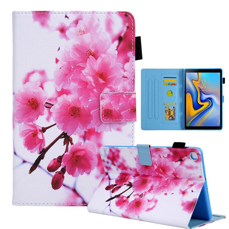 เคส Samsung Galaxy Tab A7 Lite 8.7" (T220,T225) #เคสฝาพับหนัง PU พิมพ์ลาย Pattern Printing Stand Leather