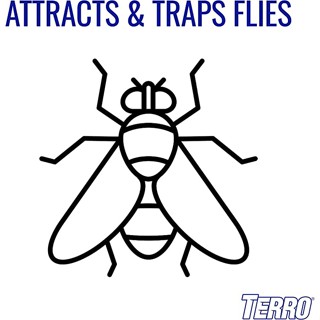 TERRO® T518 Fly Magnet Sticky Fly Paper Fly Trap 8 Count ผลิตภัณฑ์ดักจับแมลง แบบไร้กลิ่น