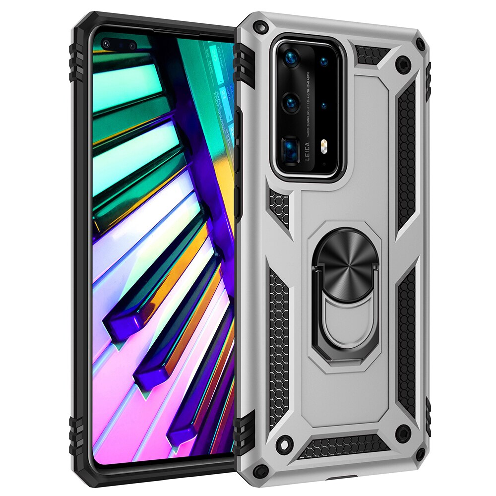 เคส Huawei P40 #เคสฝาหลัง Hybrid TPU+PC มีแหวนสวมนิ้ว