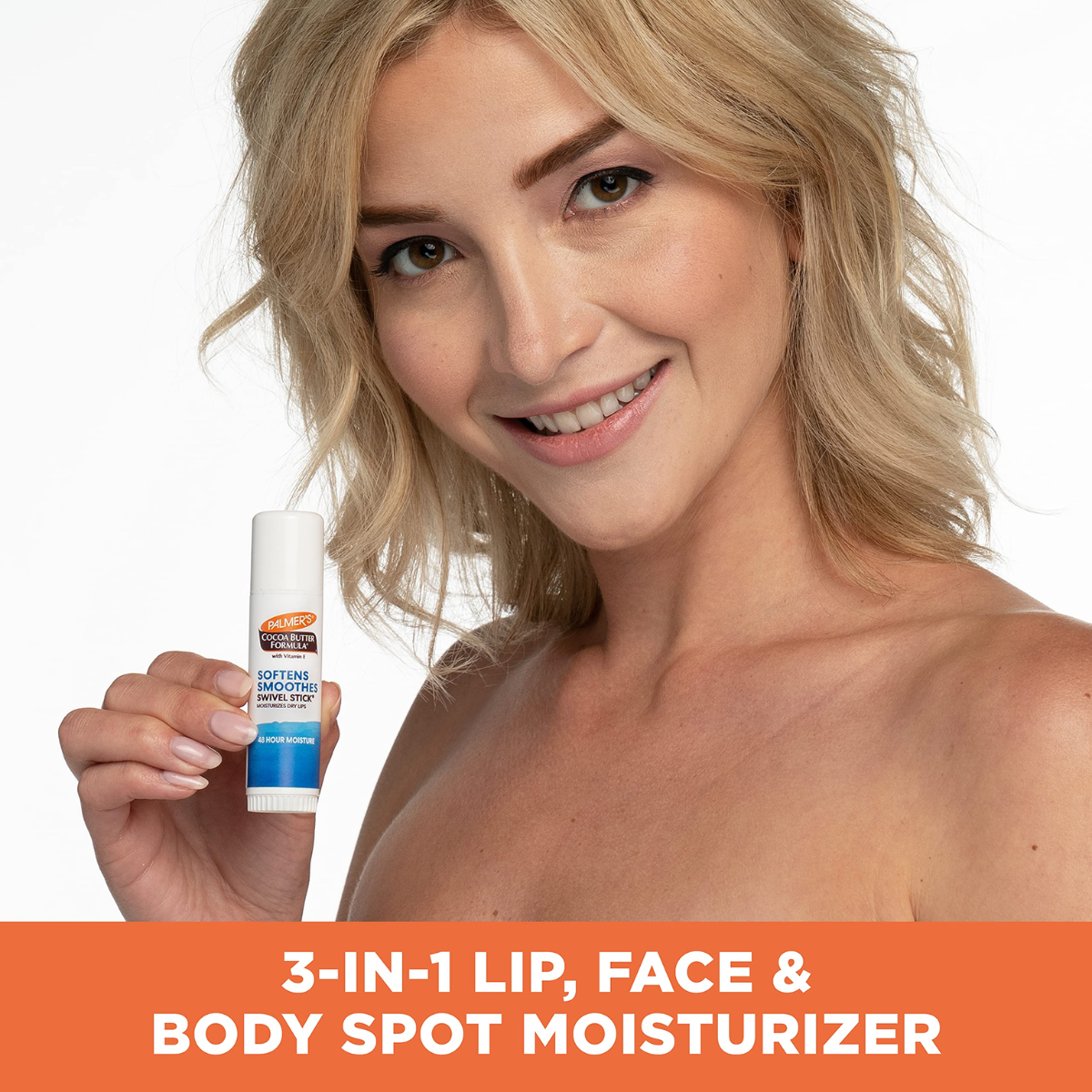 Palmer's® Softens Smoothes Swivel Stick, Cocoa Butter Formula 14 g Moisturizes Dry Lips ลิปบาล์ม กลิ่นโกโก้บัตเตอร์