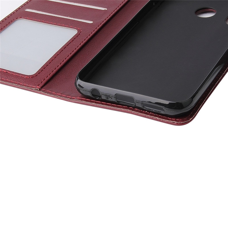เคส Realme 5 / 5s #เคสฝาพับสไตล์กระเป๋าสตางค์หนัง PU มีสายคล้องมือ