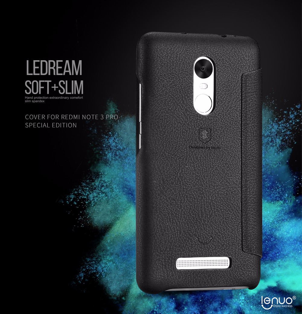 Case Xiaomi Redmi Note 3 Pro #เคสฝาพับ LENUO Ledream Card Cell สวยหรู