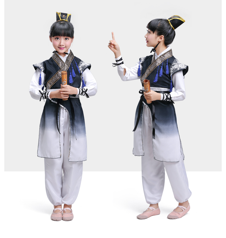 ชุดเสื้อผ้าแต่งกายเด็กชาวจีนโบราณ 儿童古装汉服 Chinese Children Traditional Costumes