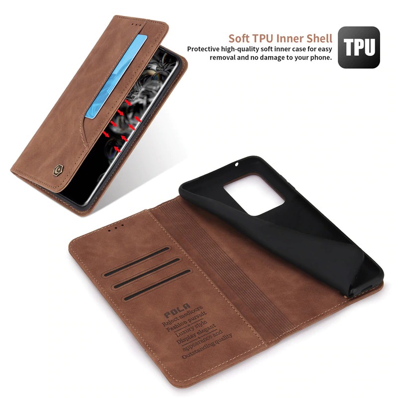 เคส Samsung Galaxy A42 5G หนัง PU #เคสสไตล์กระเป๋าสตางค์พร้อมช่องใส่การ์ด Luxury Flip Stand Card Phone Leather Wallet Cover Casing