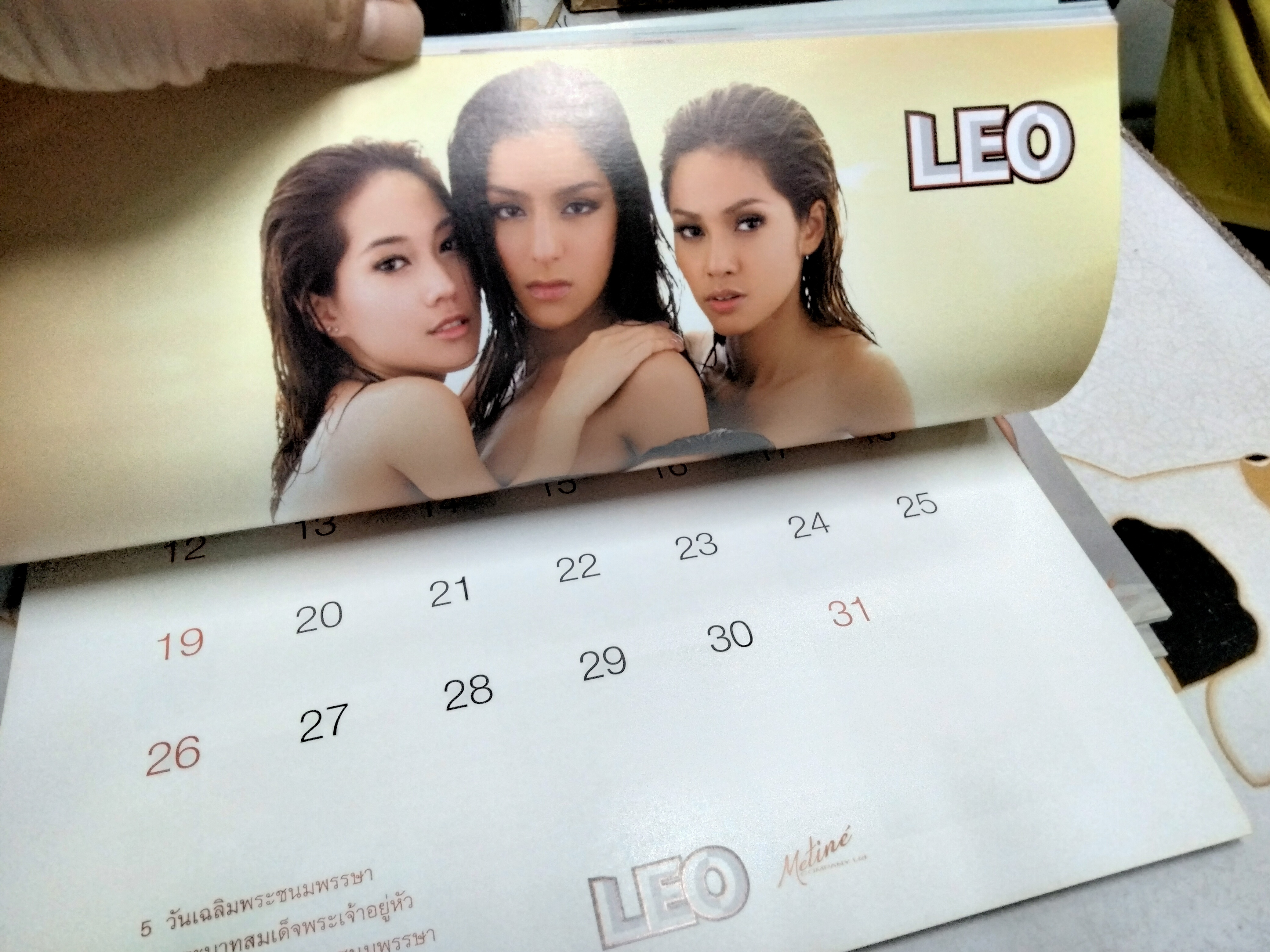 ปฏิทินลีโอ leo 2010 ปฏิทินลีโอเบียร์ 2553 Body paint (เล่มละ)
