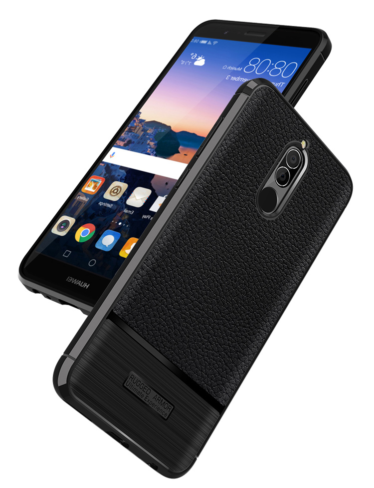 เคส Huawei Nova 2i #เคสฝาหลัง TPU ผิวลิ้นจี่กันลื่นเคสคุณภาพดีราคาถูก พร้อมส่ง