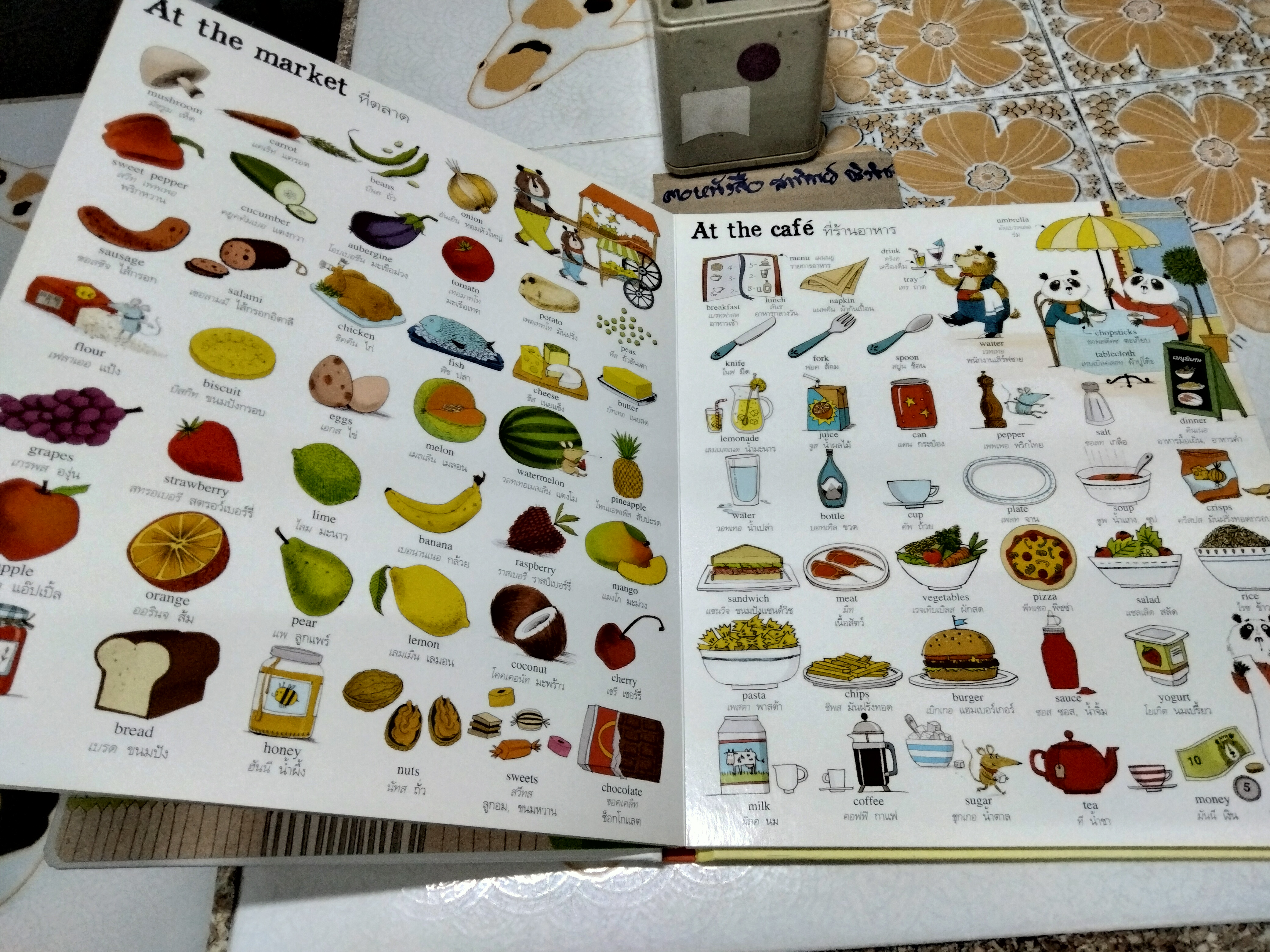 พจนานุกรมภาพ อังกฤษ-ไทย สำหรับคุณหนู ผู้แต่ง ไมรี แมคคินนอน, เคทไฮนด์ลีย์ สำนักพิมพ์ แพรวเพื่อนเด็ก พิมพ์ครั้งที่ 3/2561