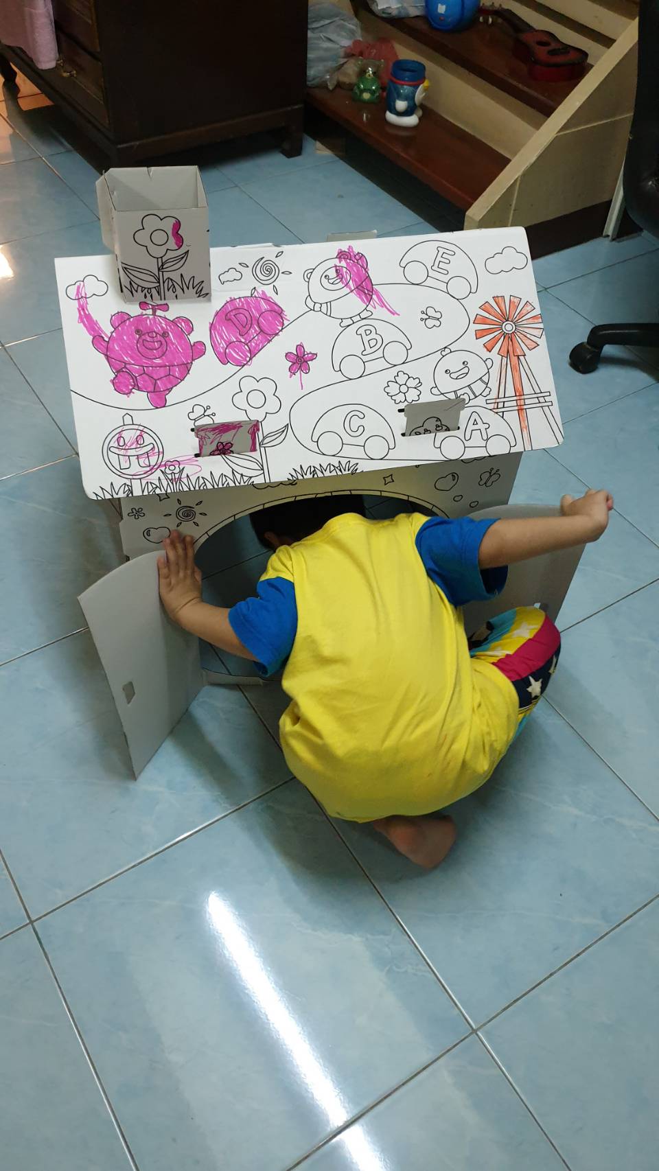 ของเล่นเด็ก บ้านกระดาษขนาดใหญ่