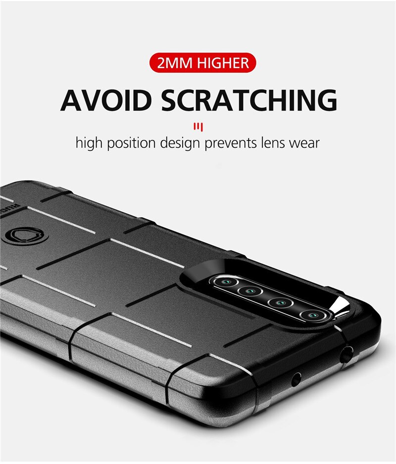Case Xiaomi Mi Note 10 Lite #เคสฝาหลัง Rugged Shield Series Soft Silicone Shock Absorption Matte กันกระแทก