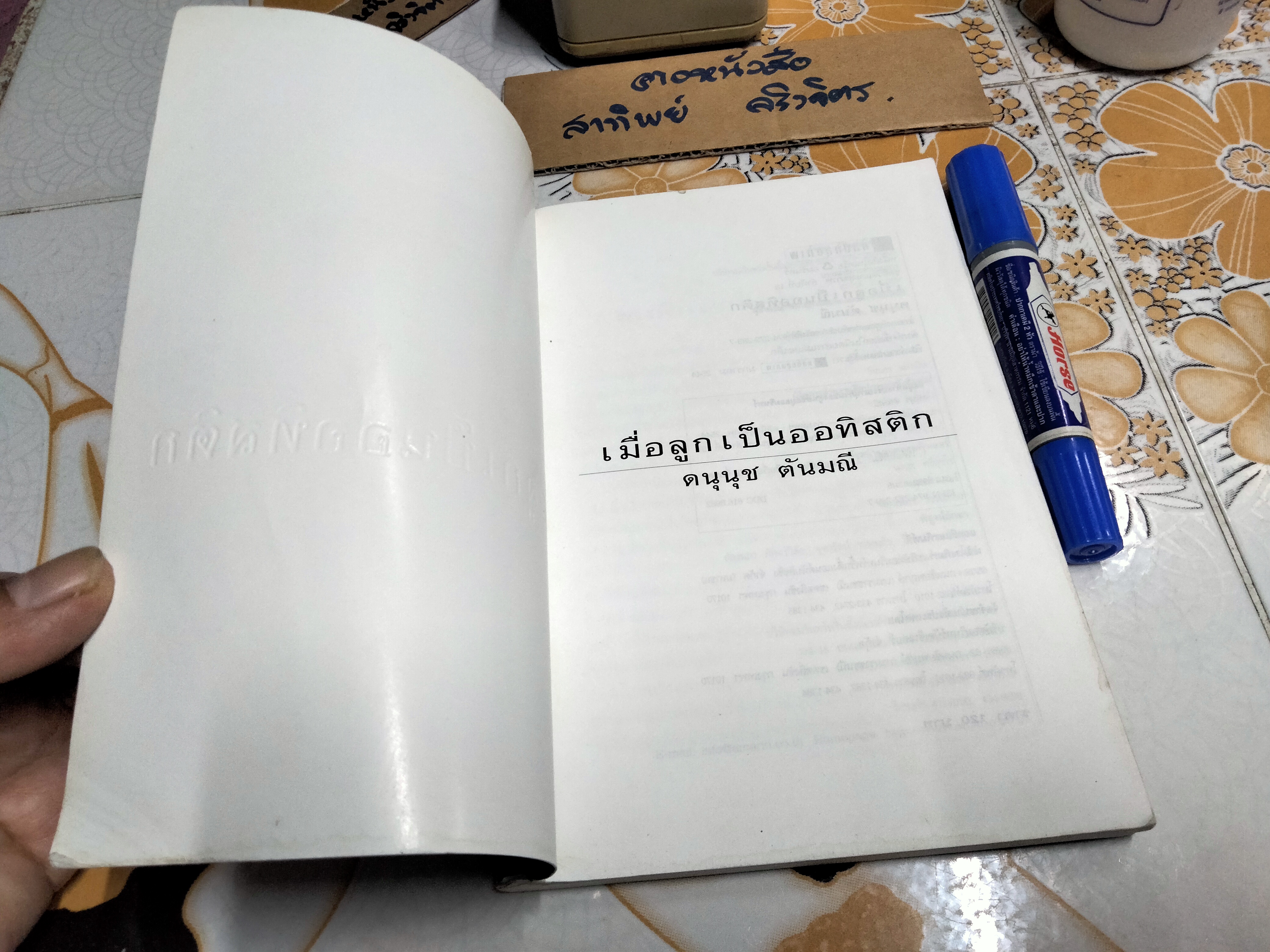 เมื่อลูกเป็นออทิสติก โดย ดนุนุช ตันมณี **สินค้าหมด**