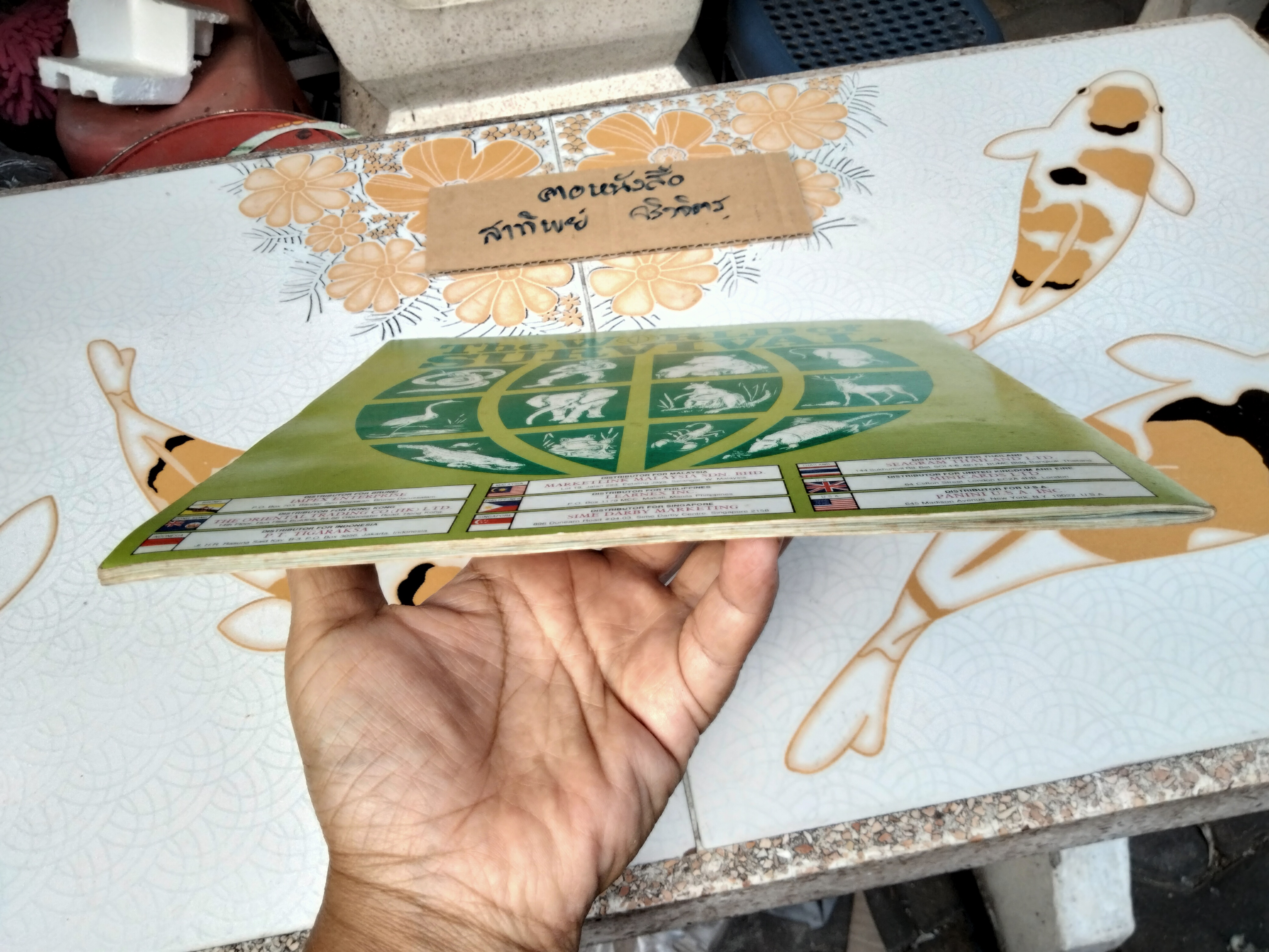 สมุดสะสมสติกเกอร์ ชีวิตสัตว์โลก (แปะสติกเกอร์ 178 รูป จากทั้งหมด 240 รูป) **สินค้าหมด**