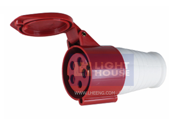 HT-215 "DAKO PLUG" ปลั๊กตัวเมียกลางทาง (3P+N+E) 16A 400V IP44