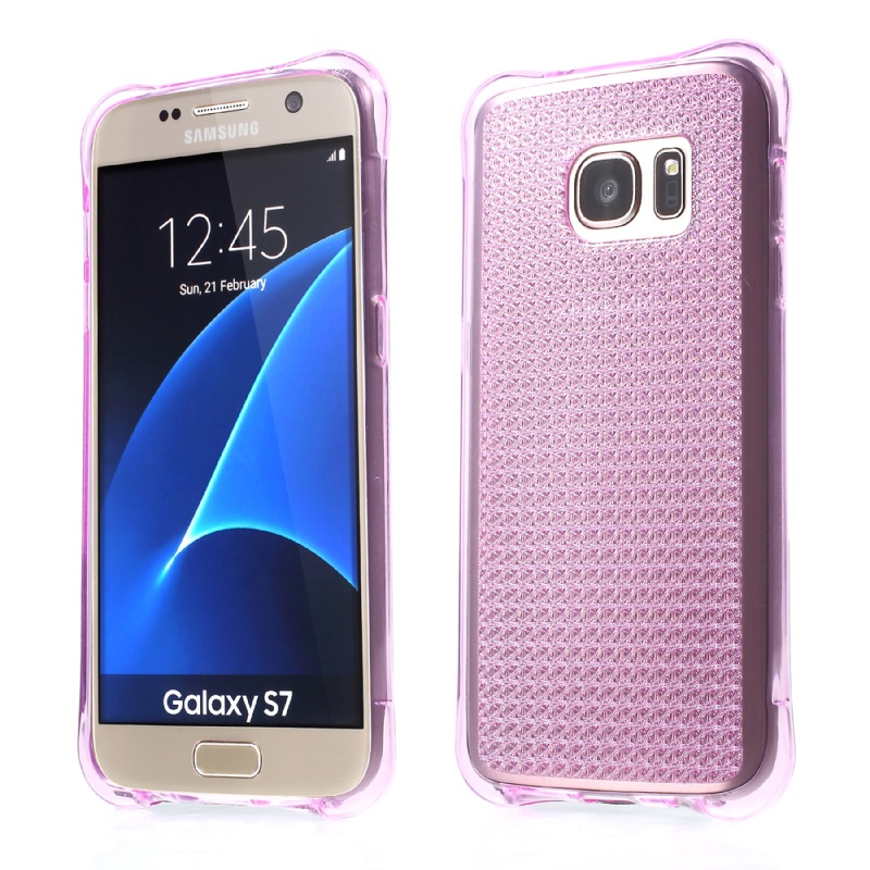 เคส Samsung Galaxy S7 G930 TPU Drop-resistant Cover Glitter Gel