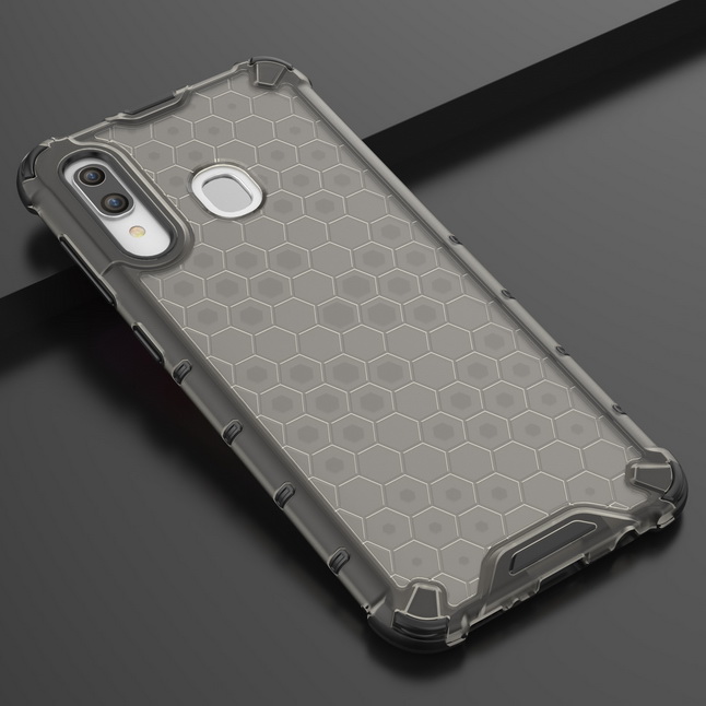 Case Samsung Galaxy A30 / A20 #เคสฝาหลังกันกระแทก Honeycomb Shock Absorber TPU + PC + Silicone Hybrid