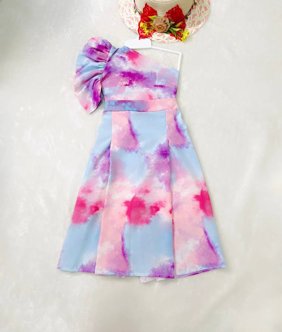 ชุดกระโปรงเด็ก มัดย้อมหวานๆ