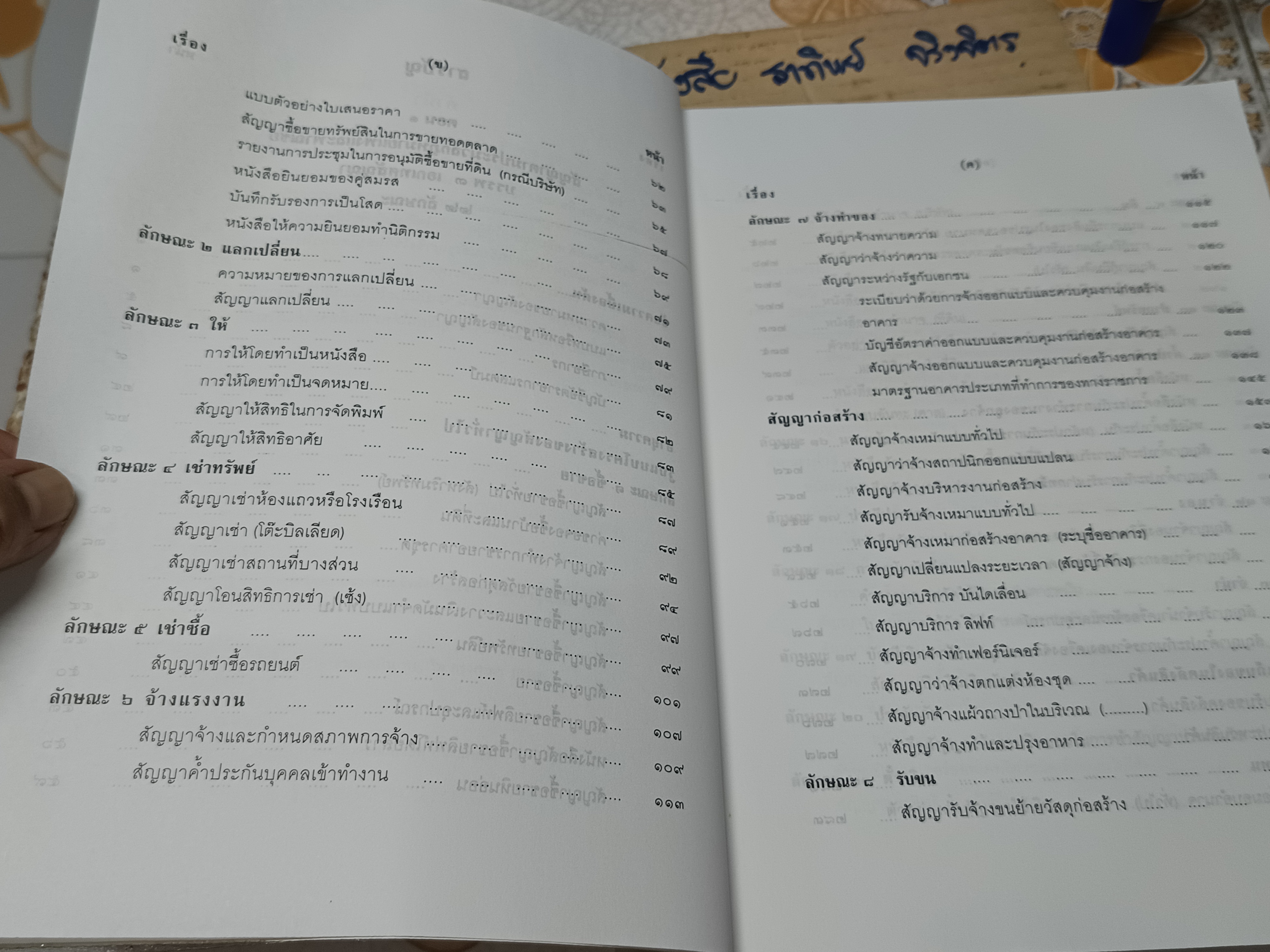 สัญญาทางธุรกิจ ฉบับรวมเล่ม 1-2 รวบรวมโดย หม่อมหลวงสุพร อิศรเสนา พิมพ์ปีพ.ศ 2545 **สินค้าหมด**