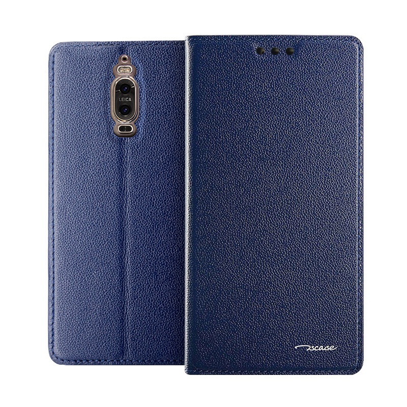 Case Huawei Mate 9 Pro เคสฝาพับหนังแท้ ผิวลิ้นจี่ TSCASE