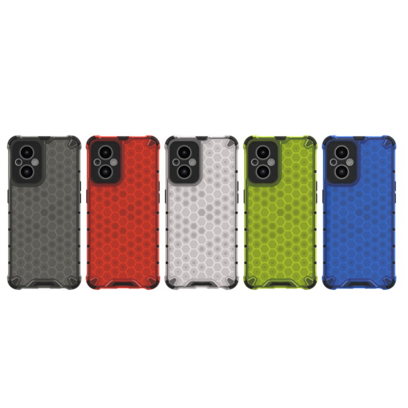 Case OPPO Reno 7z 5G #เคสฝาหลังกันกระแทก Honeycomb Shock Absorber TPU + PC + Silicone Hybrid