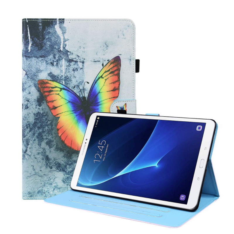 Case Samsung Galaxy Tab S7 SM-T870 SM-T875 #เคสฝาพับหนัง PU พิมพ์ลาย Pattern Printing Stand Leather