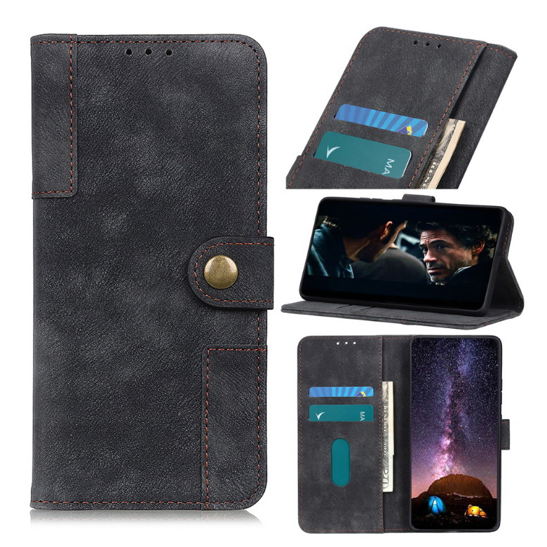 Case Redmi Note 10S#เคสฝาพับหนัง PU สไตล์ Vintage คุณภาพดี