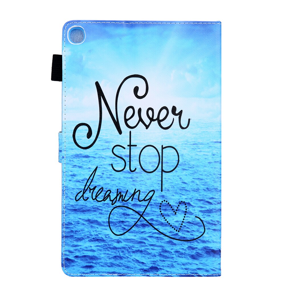Case Samsung Galaxy Tab S5e SM-T720 #เคสฝาพับหนัง PU พิมพ์ลาย Pattern Printing PU Leather Flip