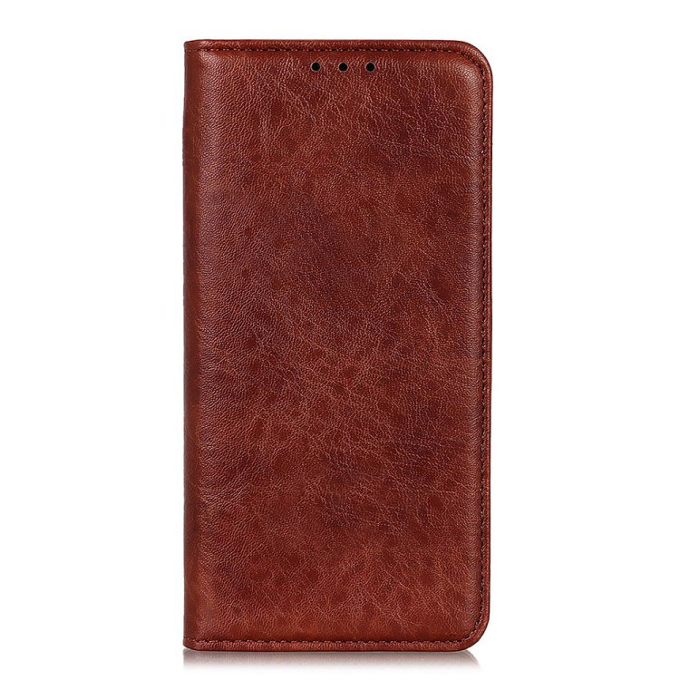 เคส Samsung Galaxy A42 5G #เคสฝาพับหนัง PU ผิวหนังม้า Auto-absorbed Crazy Horse PU Leather Stand Cover