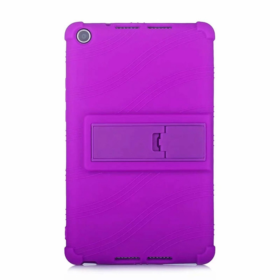 เคส Huawei MediaPad M5 lite 8 #เคสฝาหลังซิลิโคนนิ่มมีขาตั้ง Soft Silicone Case Back Cover with Stand