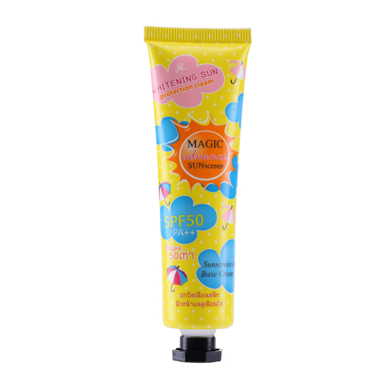 AR Magic Advance Sunscreen SPF50 PA++ 30g. No.03 เนื้อครีมสีเบจ เออาร์ ครีมกันแดดเนื้อมูส สำหรับใบหน้า