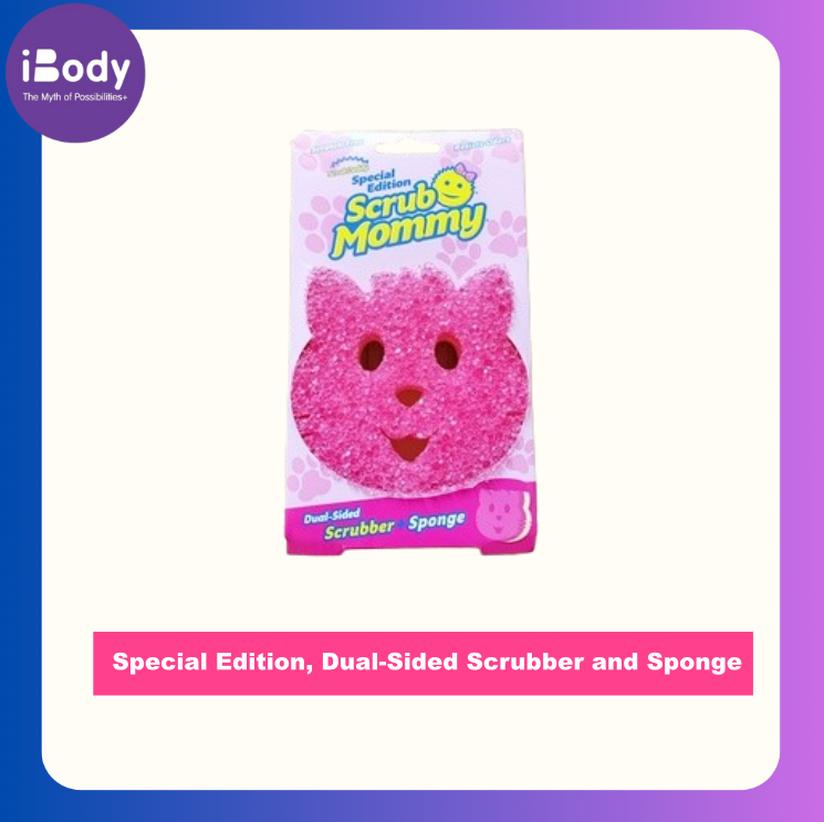 Scrub Daddy® Scrub Mommy® Special Edition, Dual-Sided Scrubber and Sponge ฟองน้ำอเนกประสงค์ แบบ 2 ด้าน ที่ขัด + ฟองน้ำ
