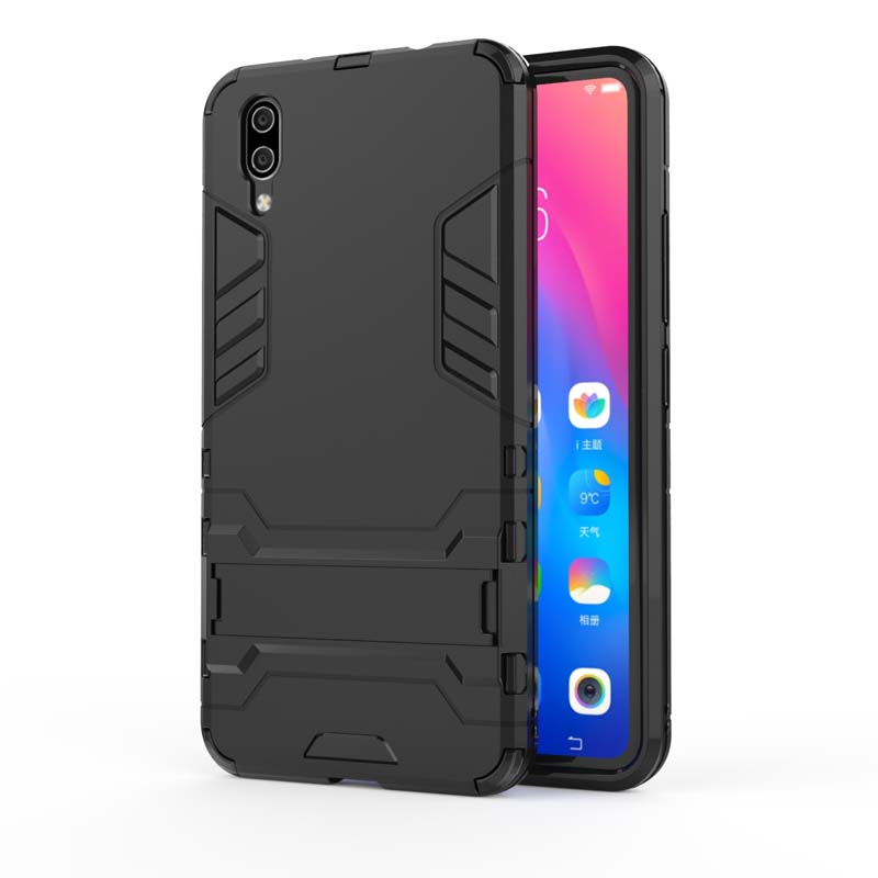 Case Vivo X21 UD #เคสฝาหลังพลาสติก ไฮบริด TPU + Kickstand