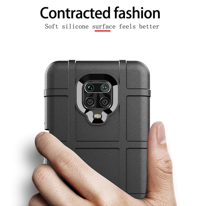 Case Redmi Note 9 Pro/Redmi Note 9S #เคสฝาหลัง Rugged Shield Series Soft Silicone Shock Absorption Matte กันกระแทก