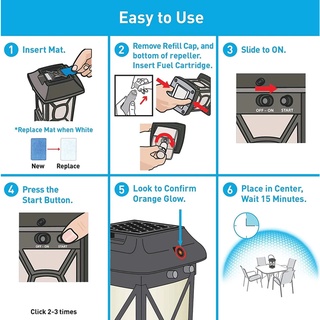 THERMACELL® Patio Shield Mosquito Protection Lantern XL 15ft zone เทอมาเซล โคมไฟไล่ยุง และแมลง