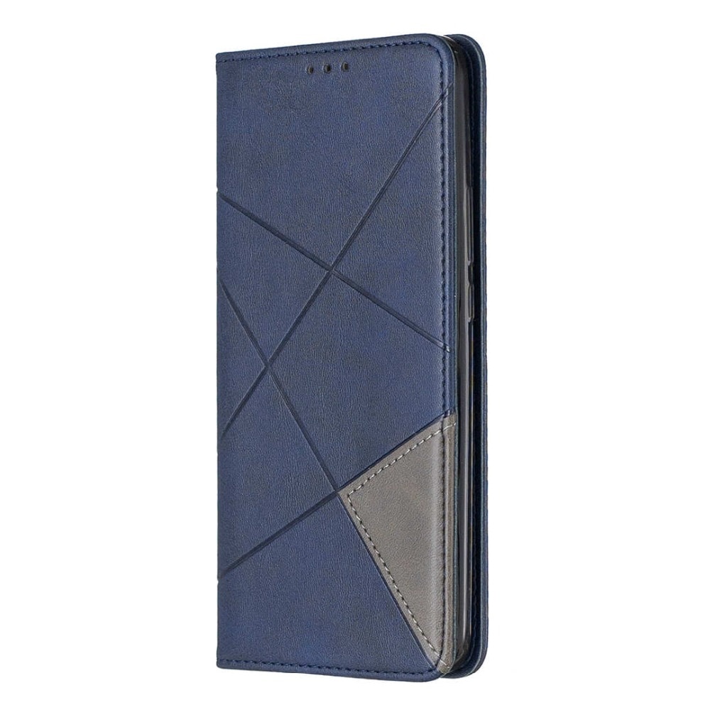 เคส Samsung Galaxy A20s #เคสฝาพับหนัง PU มีช่องเสียบ ID บัตรอื่นๆในตัว Geometric Pattern Leather Card Holder Protective