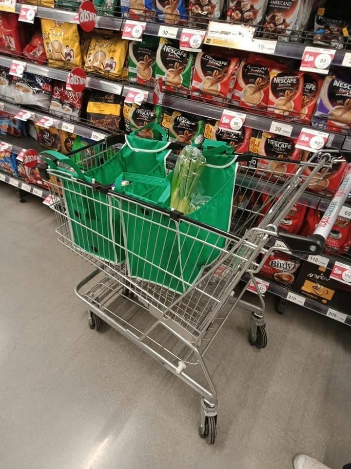 ถุงผ้า shopping set 2 ชิ้น